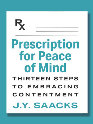 cover image of Prescription for Peace of Mind